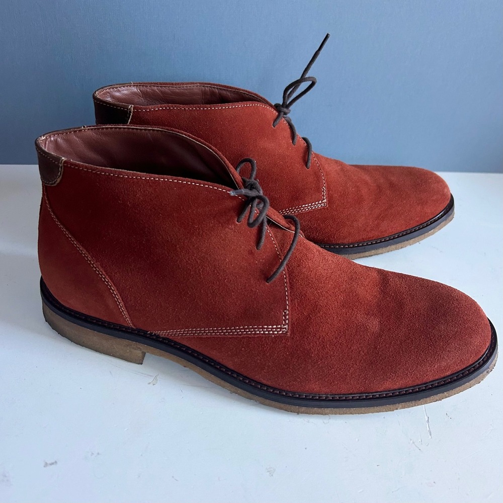Johnston Murphy Men's Chukka Boots Size 11.5 Brown Suede Desert